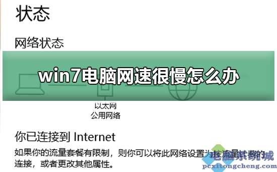 win7电脑网速很慢怎么办